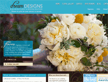 Tablet Screenshot of dreamdesignsflorist.com